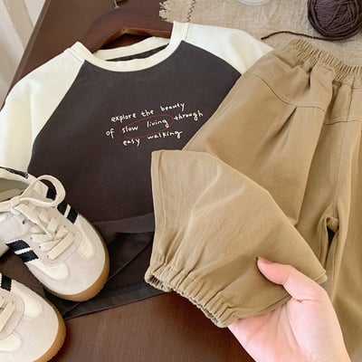 日系寬鬆收腳褲4