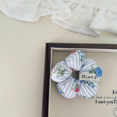 花朵丸子頭髮圈2