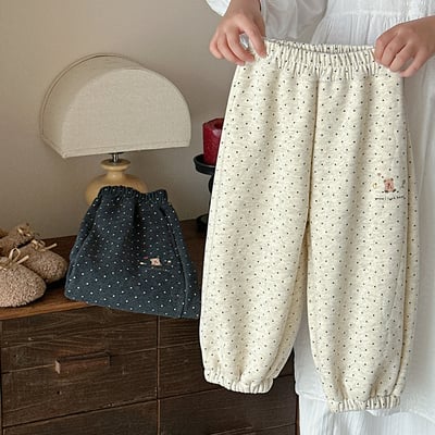 小熊波點棉長褲(加絨)2