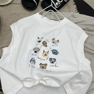 卡通狗狗寬袖背心3