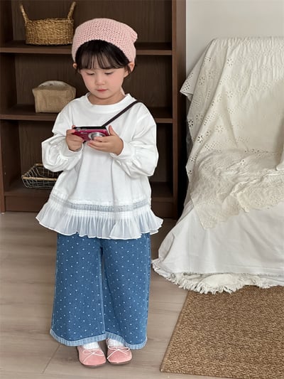 雪紡散狀花邊上衣2