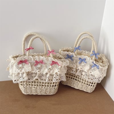 蕾絲蝴蝶結編織包5