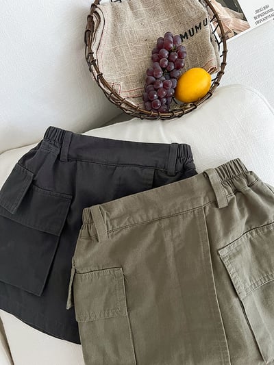 個性口袋工裝褲裙(3色)5