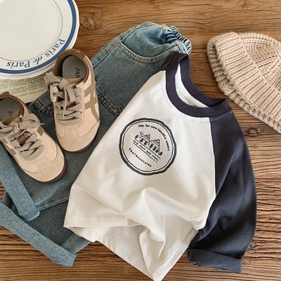 小山丘拼袖休閒上衣5