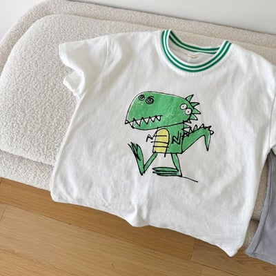 手繪恐龍T恤6