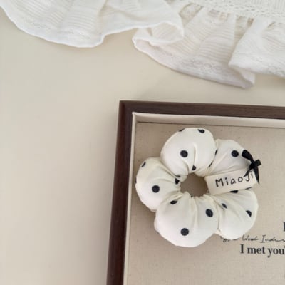 花朵丸子頭髮圈6