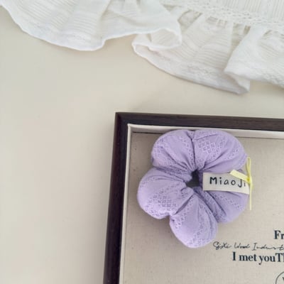 花朵丸子頭髮圈4