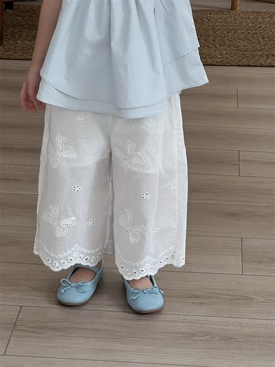 甜美繡花九分褲3