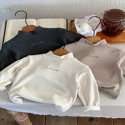 半高領磨毛打底上衣2