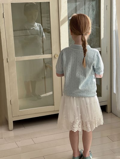 氣質星星繡花紗裙6