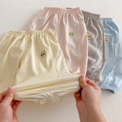 拼接網眼彈性休閒薄長褲8