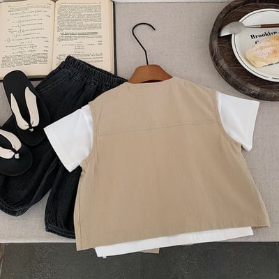 男孩工裝外搭背心6