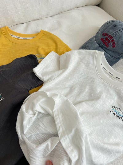 竹節棉字母卡通T恤10