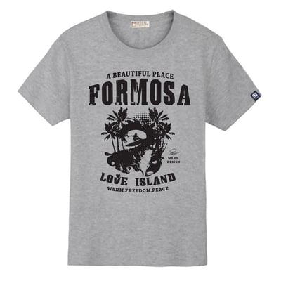 衝浪T恤_俐落麻灰色1