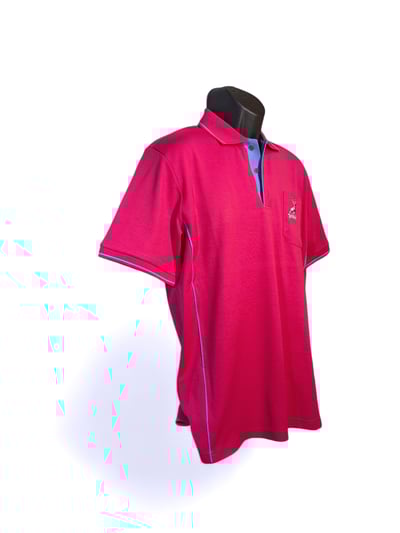 梅花鹿神-exploring冒險家POLO衫-男-桃紅色3