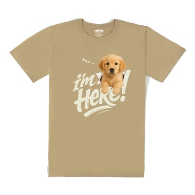 【洞洞犬】Bow~黃金獵犬Ｔ恤3