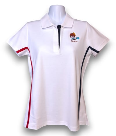 小八將-活力運動款-POLO衫-女-白1