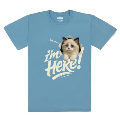 【洞洞貓】I'm HeRe!布偶猫T恤7