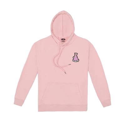 哈欠河馬｜落肩無刷毛帽T1