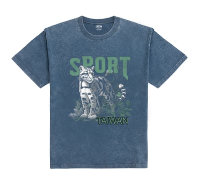 SPORT雲豹 復古洗舊oversizeT恤5