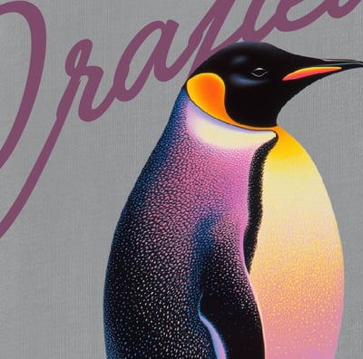 penguin皇帝企鵝 T恤_淺灰1