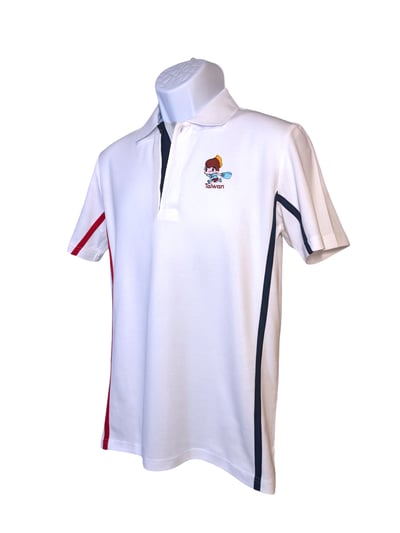 小八將-活力運動款-POLO衫-男-白3