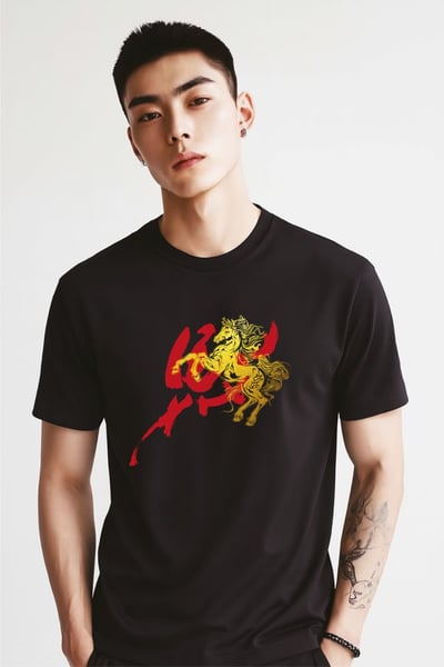 馳焰金馬T恤 (馬年生肖)2
