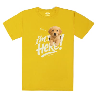 【洞洞犬】Bow~黃金獵犬Ｔ恤7