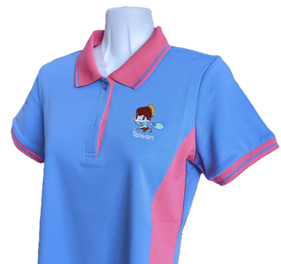 小八將-靚漾修身款-POLO衫-女款-紫藍色2