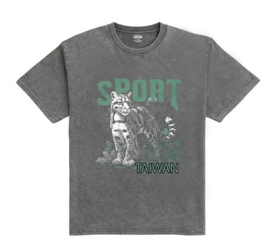 SPORT雲豹 復古洗舊oversizeT恤2