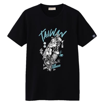 【愛台灣紀念T恤】新台灣T恤-經典無敵黑1