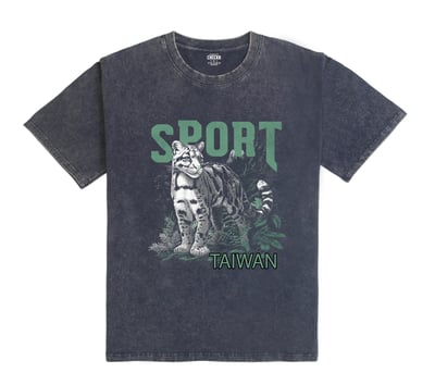 SPORT雲豹 復古洗舊oversizeT恤3