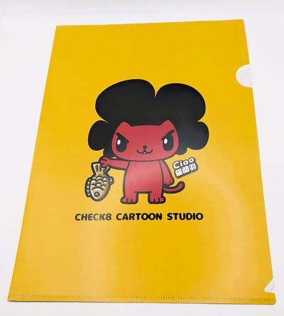 小八將L型資料夾_日系豆子頭款2