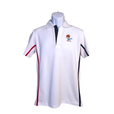 小八將-活力運動款-POLO衫-男-白1