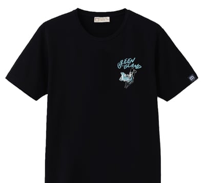 湛藍綠島T恤_logo款2