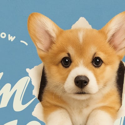 【洞洞犬】Bow~威爾斯柯基犬Ｔ恤2