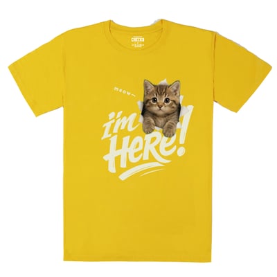 【洞洞貓】I'm HeRe!美國短毛貓T恤8