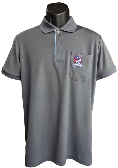 梅花鹿神POLO衫-男款-質感灰1