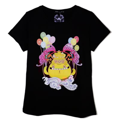 錢多多財神爺T恤_黑色_女版M號1