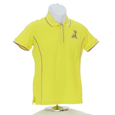 梅花鹿神-POLO衫-女-芥末黃1