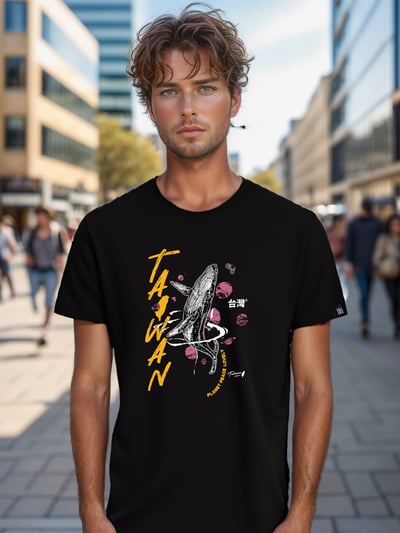 【愛台灣紀念T恤】台灣鯨魚T恤3