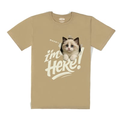 【洞洞貓】I'm HeRe!布偶猫T恤3