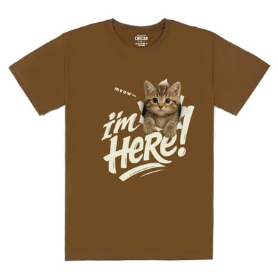 【洞洞貓】I'm HeRe!美國短毛貓T恤3