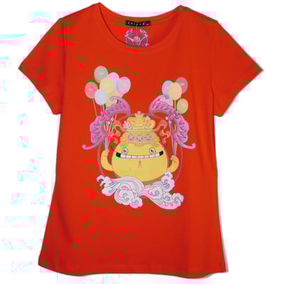 錢多多財神爺T恤_黑色_女版M號5