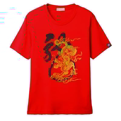龍年T恤-潮流紅色1