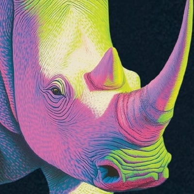 重磅落肩款Rhino犀牛T恤1