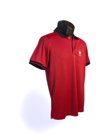 小八將-竹碳纖維POLO衫-男-紅色-M2