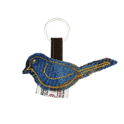 Heather 小鳥花呢吊飾2