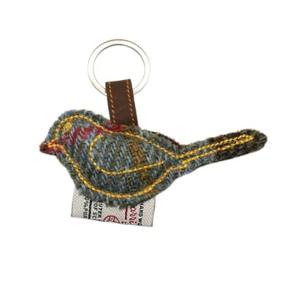 Heather 小鳥花呢吊飾4