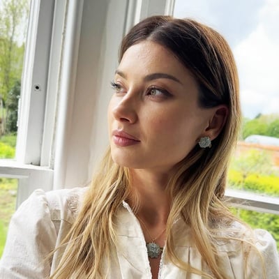 Fable England 繡球花耳環2